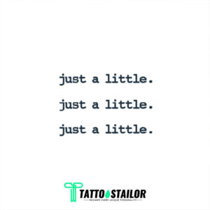 Just love a little English tattoo sticker